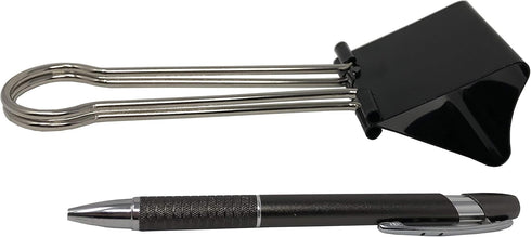 Super Extra Large Binder Clips, Black, 2-1/3in (2-Pack)