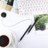 Secure Pen with Adhesive Chain and Holder, Black Ink, 14 Pieces for Home Office Supplies