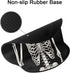 Britimes Ergonomic Mouse Pad with Wrist Support, Black Human Skeleton Skull Non-Slip Base for Home Office Gaming