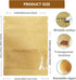 PABCK 100 Pack Small Resealable Seed Envelopes 2.7x3.7inch, Brown Kraft Paper with Seed Collecting Template