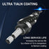 M35 Four Spiral Flute Cobalt Step Drill Bit, 1/4"-3/4" Wear-Resistant TiAlN Coated for Metal, Wood, Plastic