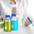 Irenare 8 Pieces Media Storage Bottles Borosilicate Storage Glass Bottle Scientific Round Graduated Media Bottle (500