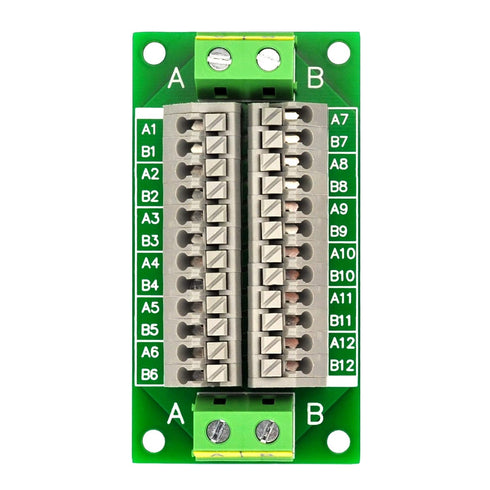 16Amp AC/DC 2x12 Position Terminal Block Distribution Module