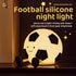 AGEK 3 Dimmable Soccer Night Light for Kids, Cartoon Soccer Lamp Silicone Baby Nursery Night Light with Level
