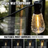 100+10FT 50+2 ST38 Bulbs, Dimmable LED Outdoor String Lights, Patio Deck Lights with Shatterproof Edison Warm White