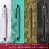OHTO GS02 Roller Gel Pen, Retractable Needle Tip 0.5mm Fine Point, Black Barrel, Ultra-Quick Drying Black Gel Ink Pen