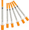 100 Pack 1ml Disposable Syringe, 32G 1cc 1/4 Inch (6mm) Lab Supplies