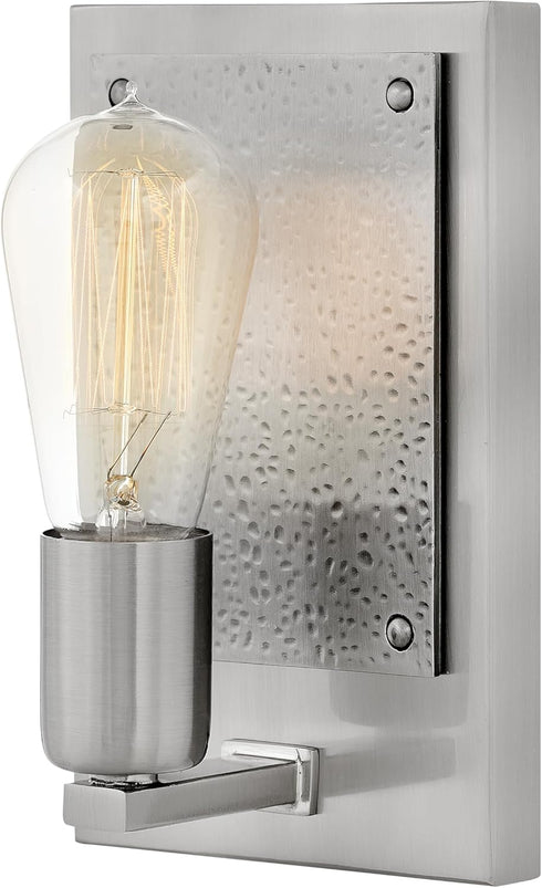 Hinkley Everett Collection One Light Wall Sconce, Brushed Nickel