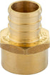 EFIELD Pex 3/4" x 1/2" Female NPT Thread Adapter Barb Crimp Brass Fitting (Pack of 5)