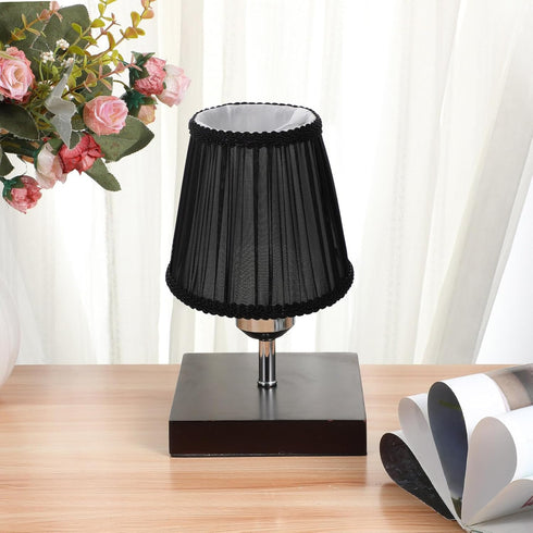 5.70X5.70X5.11 Inch Holibanna Clip-on Cloth Lampshade Cover for Chandelier Table and Floor Lamps Soft Diffuse Lighting