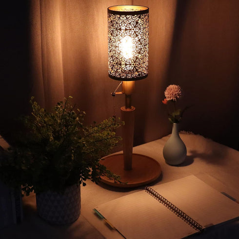 E27 E26 TOPINCN Metal Lamp Shade, Hollow Carving Pendant Light Lamp Shade Round Floor Lamp Shades Replacement