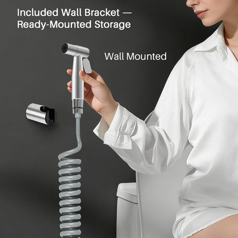 Neween Handheld Toilet Bidet Sprayer for Toilet-Adjustable Water Pressure Control with Retractable Hose for Feminine