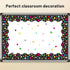 Chalkboard Brights Straight Border Trim, Colorful Bulletin Board Border for Classroom 36ft One Roll