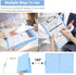 Clipboard with Storage, Heavy Duty Clip Boards 8.5x11 with 2 Storage Cases, Clear Top Panel for Office Supplies (Aqua