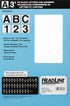 Headline Sign 2572 Stick-On EZ Block Letters and Numbers, Black on White, 3-Inch, Made in USA