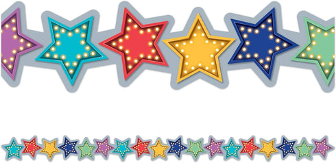 Teacher Created Resources (3495) Marquee Stars Die-Cut Border Trim
