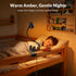 5 Dimming, RG0 LEPOWER Clip on Light, Reading Lights for Books in Bed with Colors & Stepless Eye-Care, Amber Glow Light