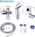 Awelife 2 47 Inch Sprays Handheld Bidet Sprayer for Toilet with Hose, Muslim Shower Toilet Sprayer Kit for Personal