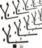 Steel Pegboard Hooks 50-Pack, 1" + 2” L Hook, Black - Fits Any Peg Board, Organize Tools, Accessories, Garage Storage