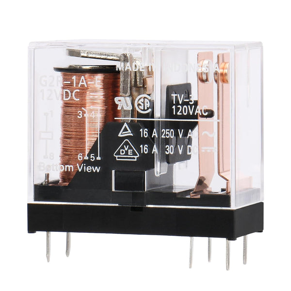 1 PC G2R-1A-E DC12V POWER RELAY, SPST-NO, 12VDC, 16A, PC BOARD