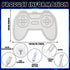 Gamer Neon Sign for Teen Boys Girls Gift Blue Gamepad Shaped LED Light Hangings Cool Gaming Light up Sign Decoration