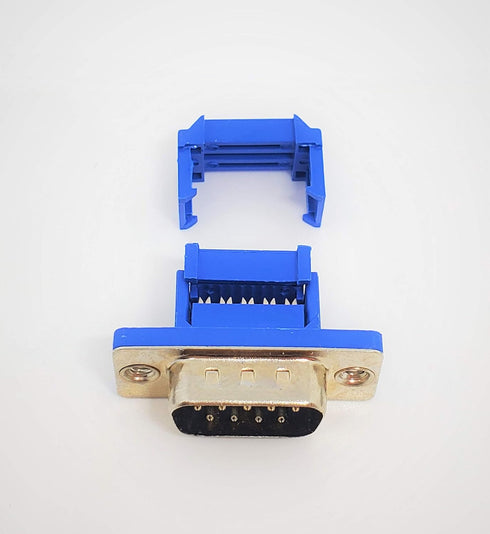 PC Accessories Connectors Pro 10-Pack - 2.54mm DB9 Male IDC Crimp Connector for 1.27mm Flat Ribbon Cable
