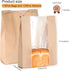 BDAFRYY 110 Pack 13.8" 8.3" 3.55",Sourdough Window,125 Bread Bags for Homemade Bread x x Paper Bread Bags With sealing