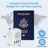UK Ireland Travel Plug Adapter, RATEA Type G Power Adaptor with 3 USB-A, 1 USB-C Outlet Charger for US to UK