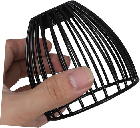 Cabilock Birdcage Inspired Black Lamp Shade Versatile Desktop Lamp Cover for Table Floor Lamps Easy to Install