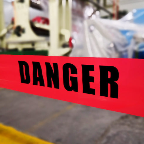 TopSoon Red Danger Tape Roll, Do Not Enter Barricade Tape, 3-Inch by 300-Feet, Premium Construction Safety Tape