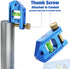 WORKPRO Conduit Bending Level, Magnetic Pipe Level, Bubble Vial for 90 Measurement, Aluminum Alloy, 2.5-inch, Cobalt