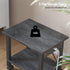 TUTOTAK 2 PS01BY001 Tier Printer Stand, Rolling Printer Cart with Power Outlets and USB Ports, Mobile Printer Table
