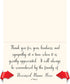 MPC Brands 50 80 lb Personalized Sympathy Thank You Cards with Message Inside Custom Funeral & Bereavement Thank You