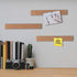 HBlife Cork Board Bulletin Bar Strip 8 Pack, 15x2 Inch, 100% Natural Frameless Cork Board Strips with Push Pins