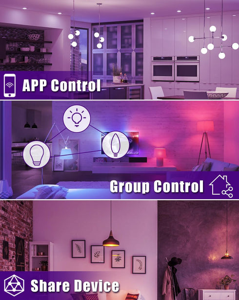 Avatar Controls GU10 Smart Bulb 2 Pack, Alexa Compatible, 50W Halogen Equivalent, 5W Dimmable Wi-Fi Track Light