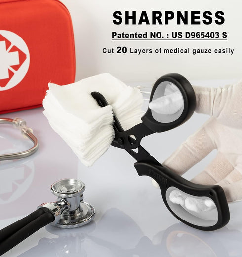 MEUUT 2 Pack Heavy Duty 8 Inch Trauma Shears Bandage Scissors - Medical Supplies for EMT Workers Nurses