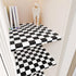 YENHOME Removable Checkered Wallpaper 17.7"X80" Neutral Black and White Thick Matte Waterproof Contact Paper