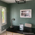 BACKDROP Premium Interior Paint - Large Adhesive Paint Swatch WEEKEND UPSTATE - Dark Green with a Hint of Blue, 12" x