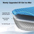 Tailbone Double Thick Gel Seat Cushion for Office Chair, Car & Wheelchair - Orthopedic Memory Foam & Cooling Gel