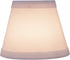 Aspen Creative 32066-2A, 3" 5" 4" Set 2 Hardback Empire Clip-On Chandelier Lamp Shade, White, Top x Bottom x Slant