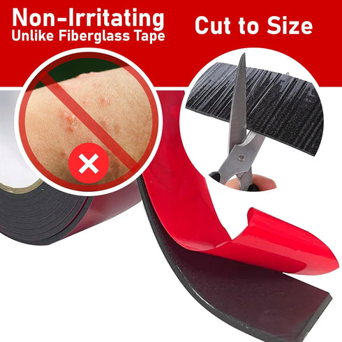 Redford Supply Co. 5 Inch Pipe Insulation Tape, Weather Resistant Water Pipe Wrap Tape