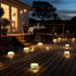 MLKNK 6 Pack Solar Brick Lights-Outdoor Solar Lights for Yard-Solar Brick Landscape Path Light LED Light Brick Garden