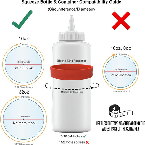 Assorted Silicone Bottle Labels for Kitchen & Restaurant - Mayonnaise Style