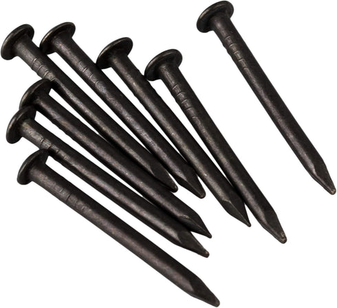 RDEXP Black Round Head Wood Screw Nail, Decorative Miniature Nail, 1.8cm/0.71", Pack of 50