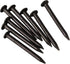 RDEXP Black Round Head Wood Screw Nail, Decorative Miniature Nail, 1.8cm/0.71", Pack of 50