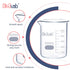 5000mL Low Form Glass Beaker, Graduated 3.3 Borosilicate Glass for Lab, Classroom, Craft, Kitchen, BKLG5000A1