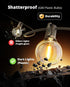 30FT 13 G40 Bulbs 2700K Dimmable VIPAR Outdoor String Lights, Patio Lights Outdoor Waterproof, Shatterproof Connectable