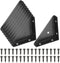 PATIKIL Corner Brace Brackets, 8Pcs 66mm x 66mm Carbon Steel Triangle Corner
