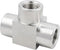Metalwork 316 Stainless Steel Pipe Fitting Tee, 3/8" NPT Female x 3/8" NPT Female x 3/8" NPT Female, 1 Pc