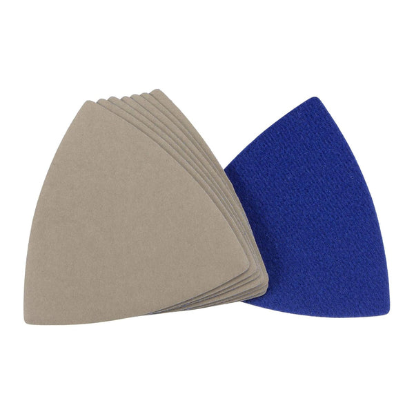 uxcell Triangular Sandpaper Hook and Loop Pad, 3-1/2" Oscillating Multi-Tool, Silicon Carbide, 7000 Grit, 8pcs
